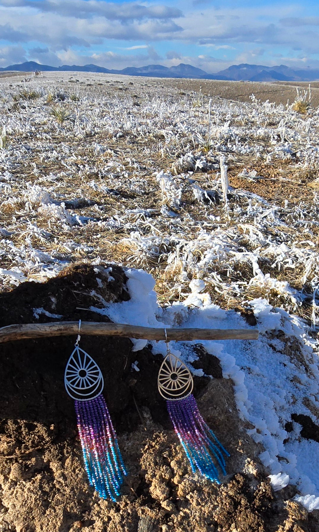 Sunburst Beaded Earrings