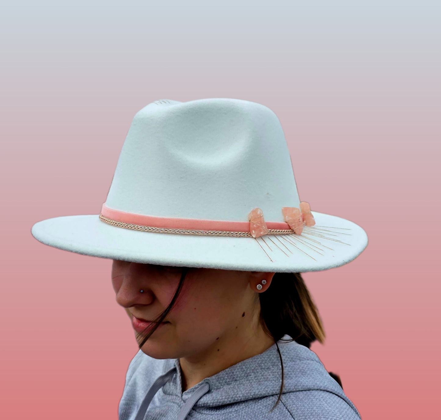 Blush Sunburst Fedora