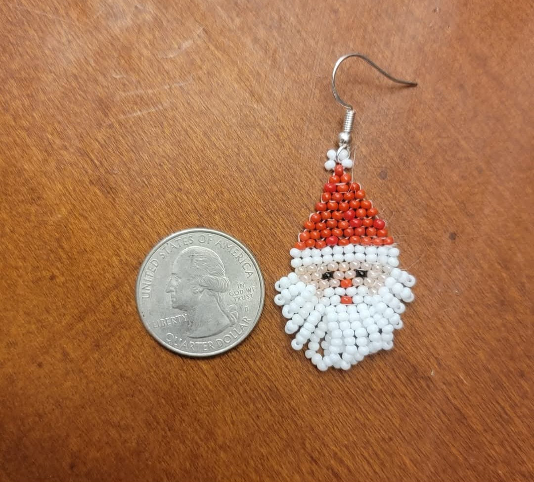 Santa Baby beaded earrings