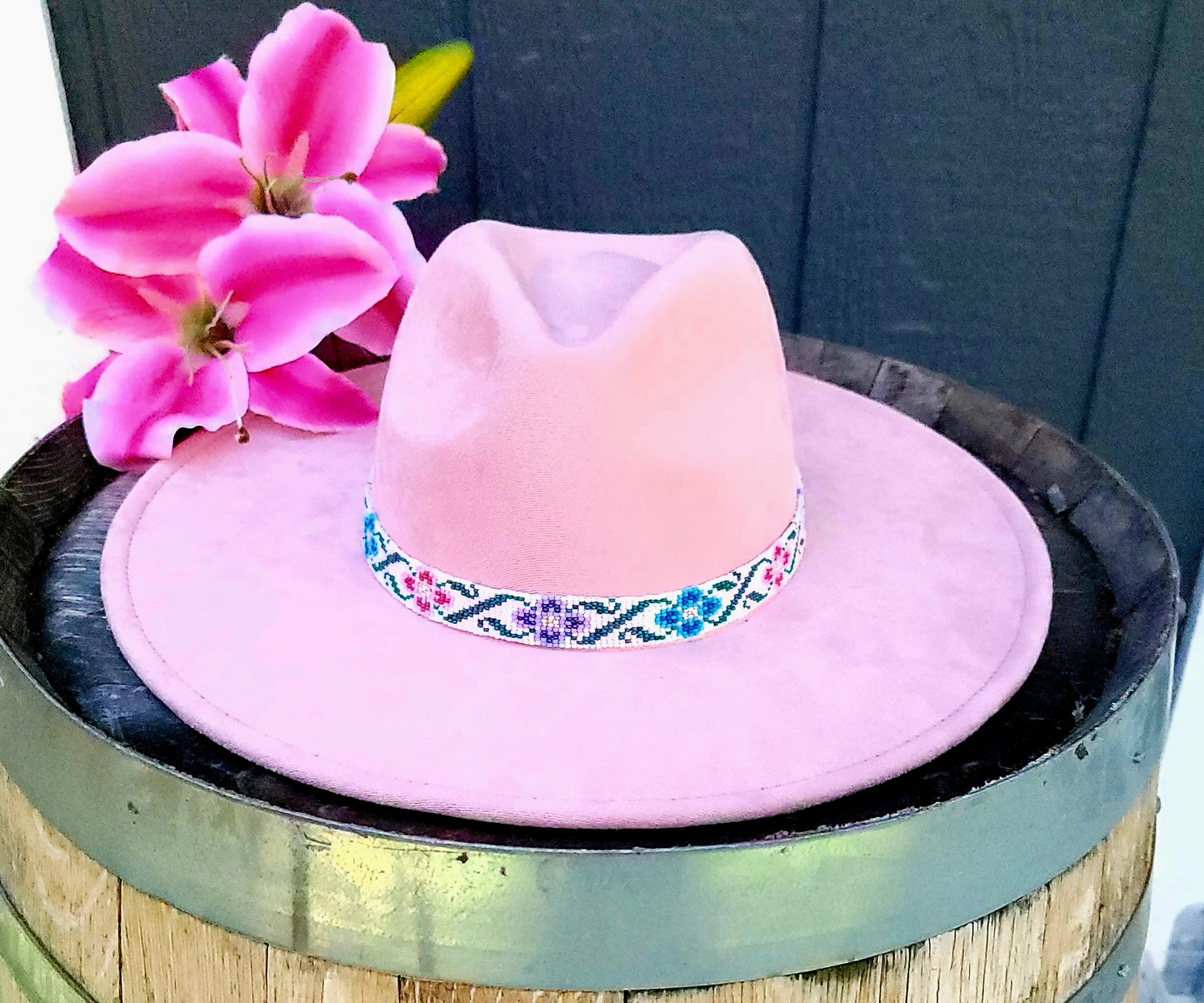 Hand Beaded Hat Band