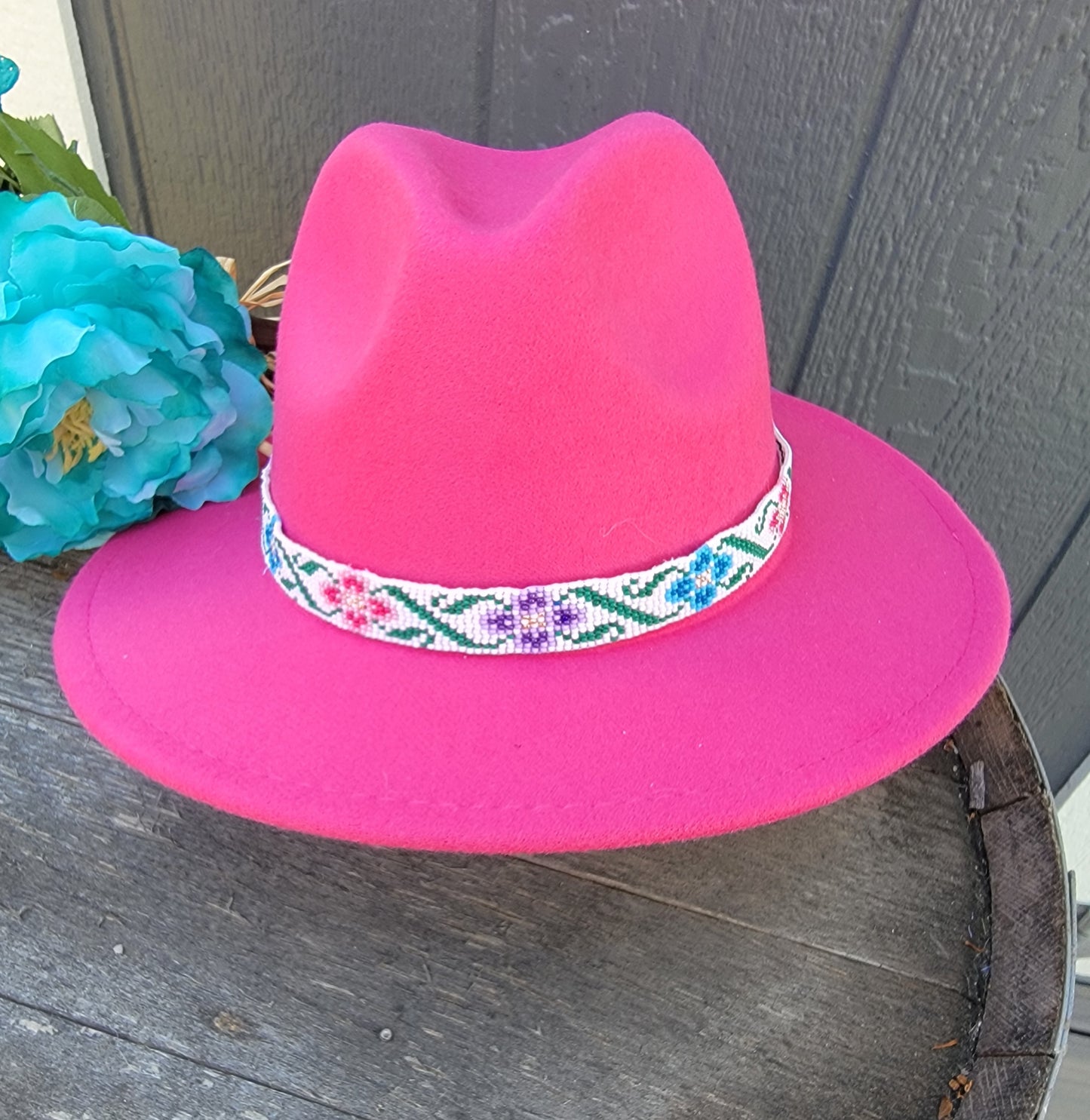 Hand Beaded Hat Band