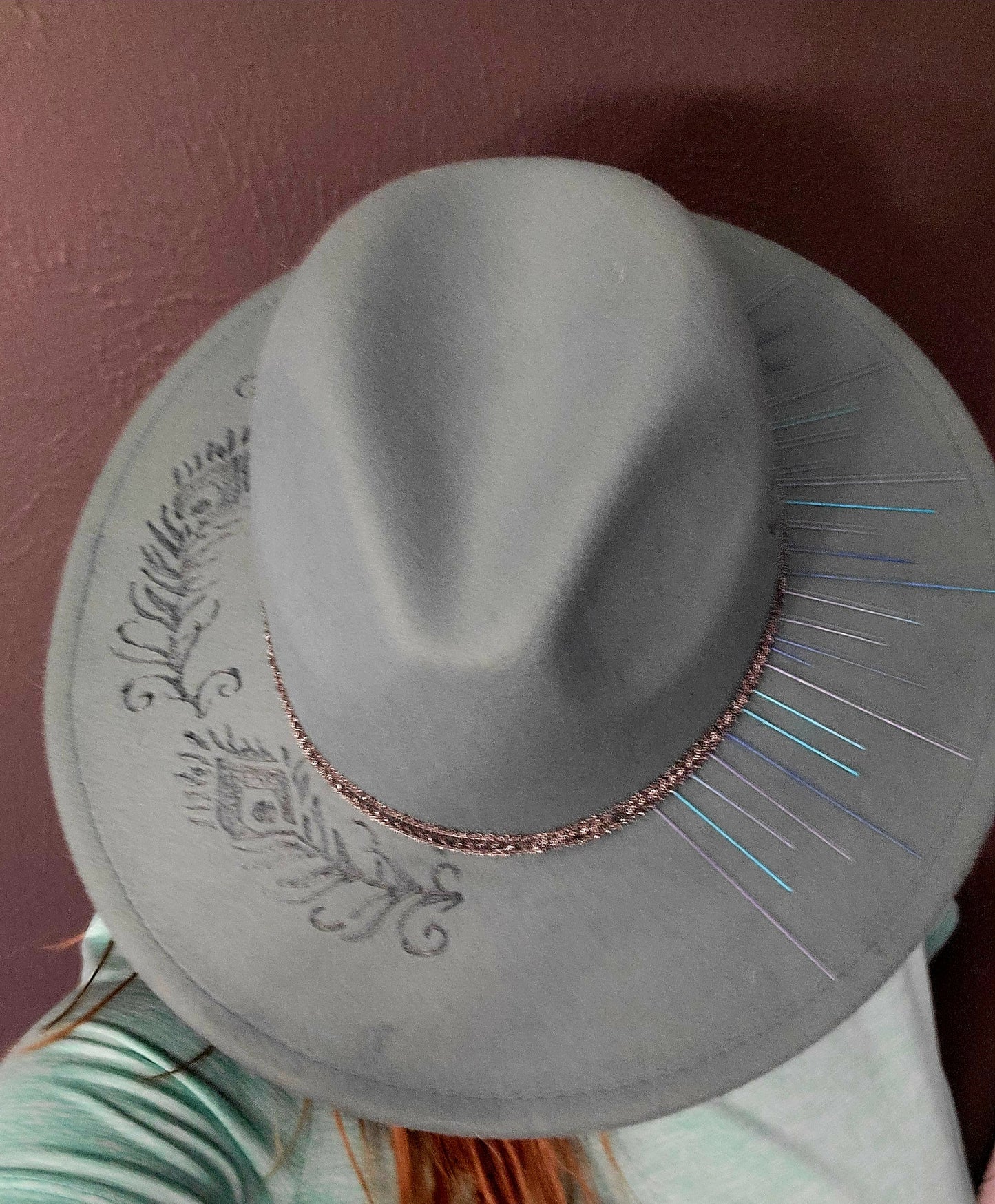 Peacock Inspired Fedora