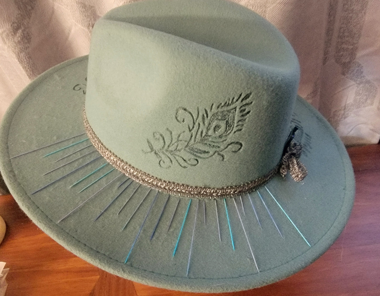 Peacock Inspired Fedora