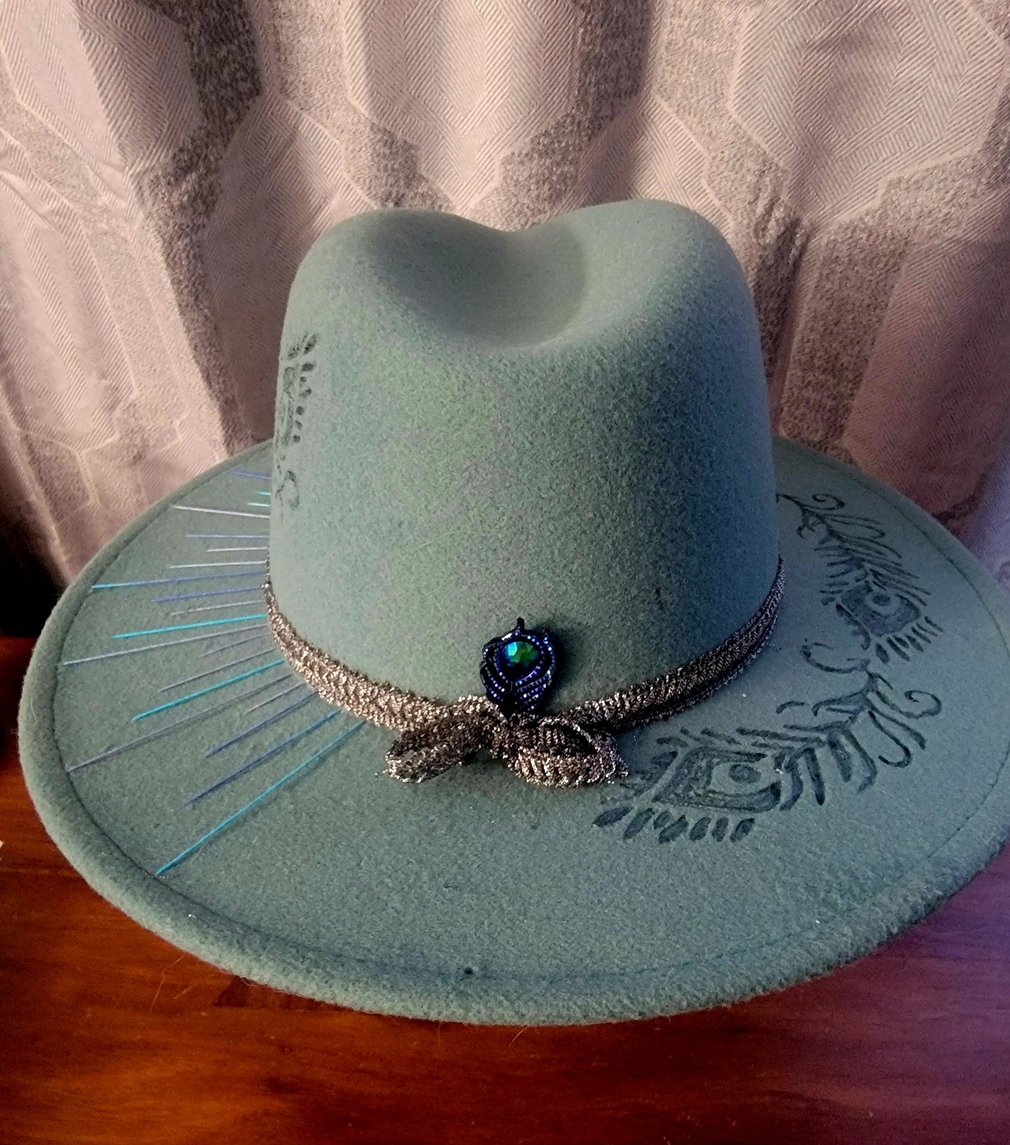 Peacock Inspired Fedora