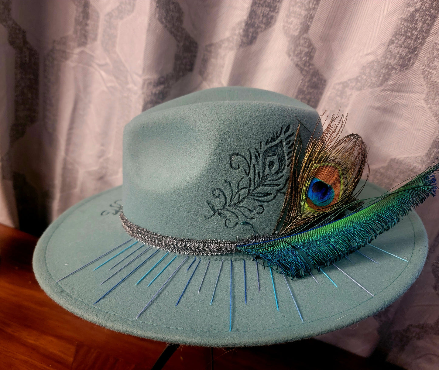 Peacock Inspired Fedora