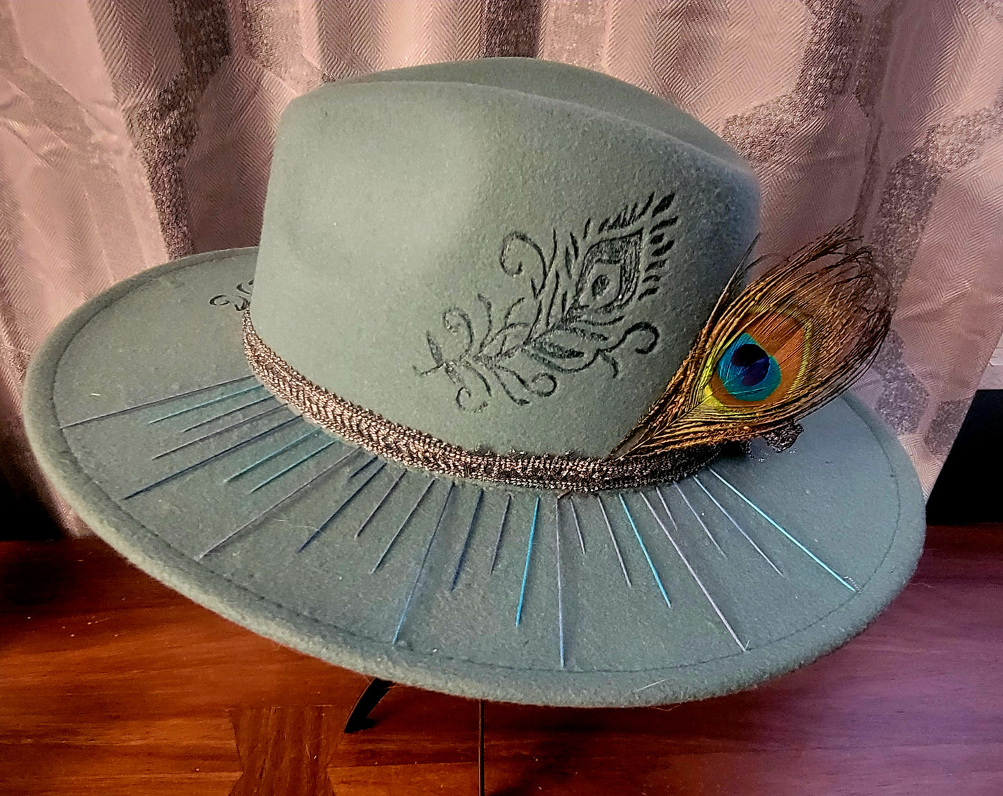 Peacock Inspired Fedora