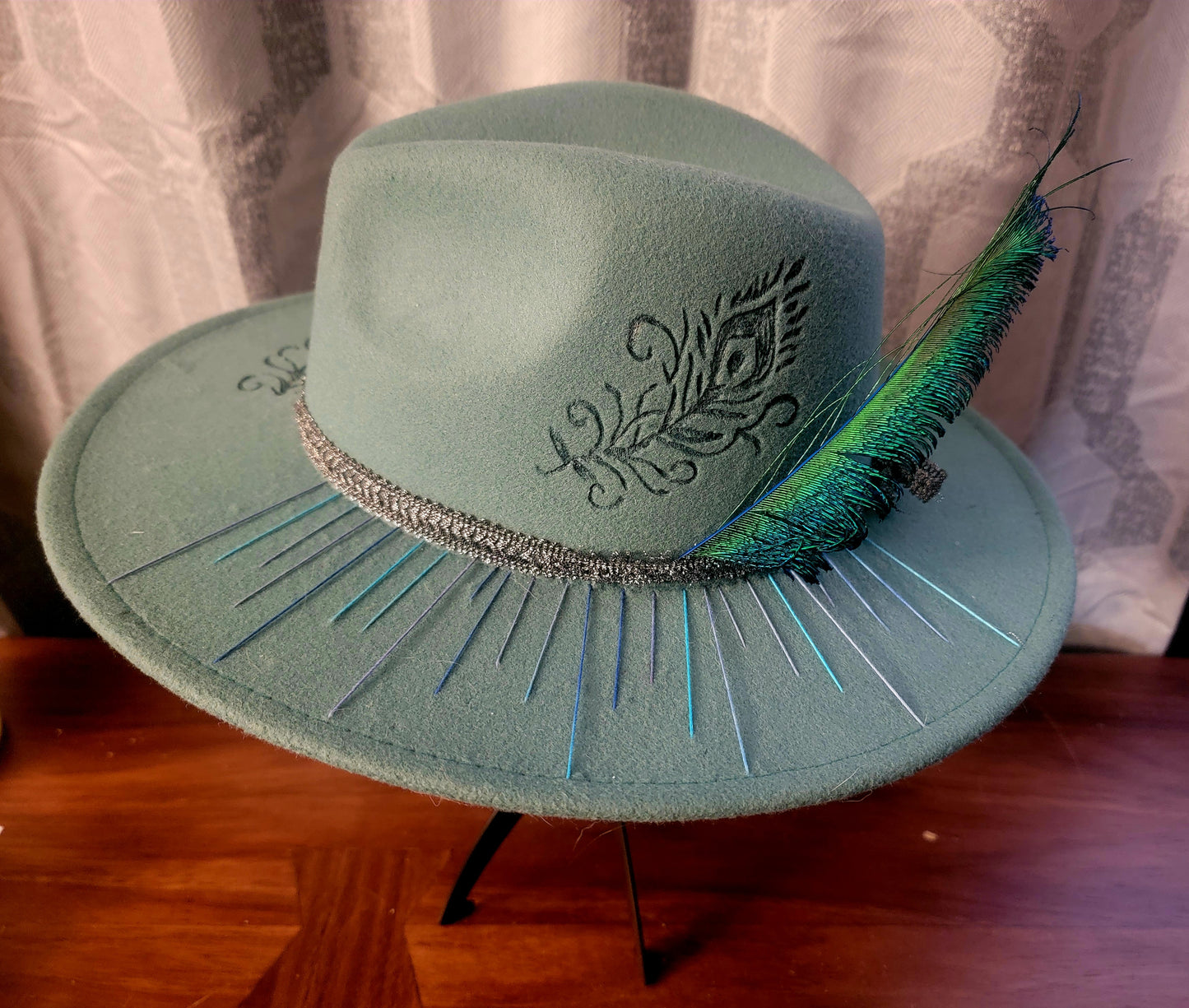 Peacock Inspired Fedora