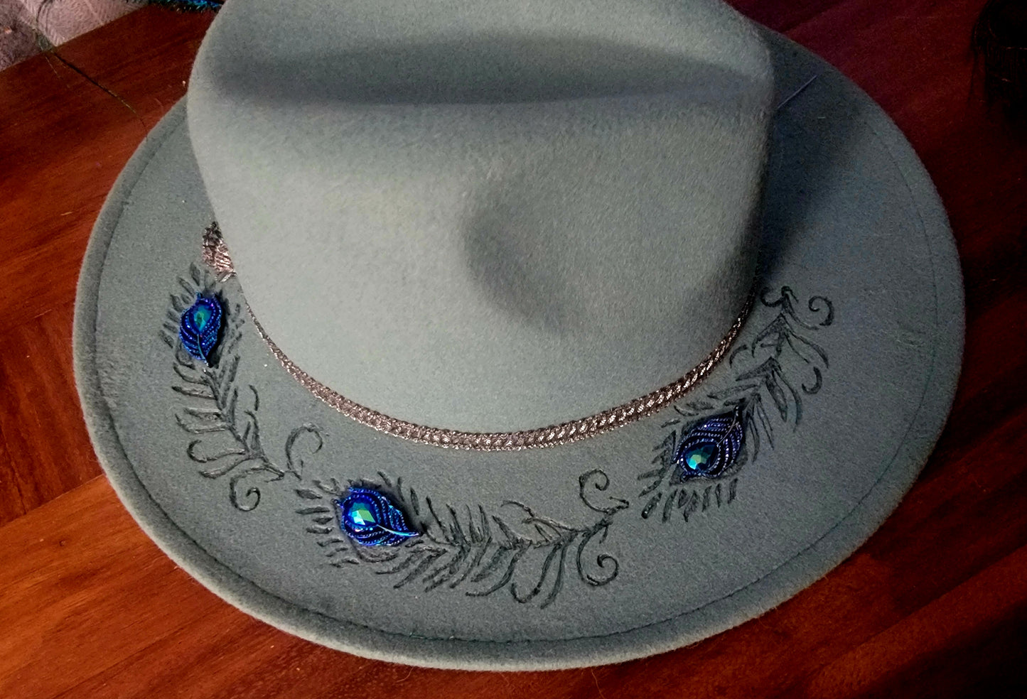 Peacock Inspired Fedora