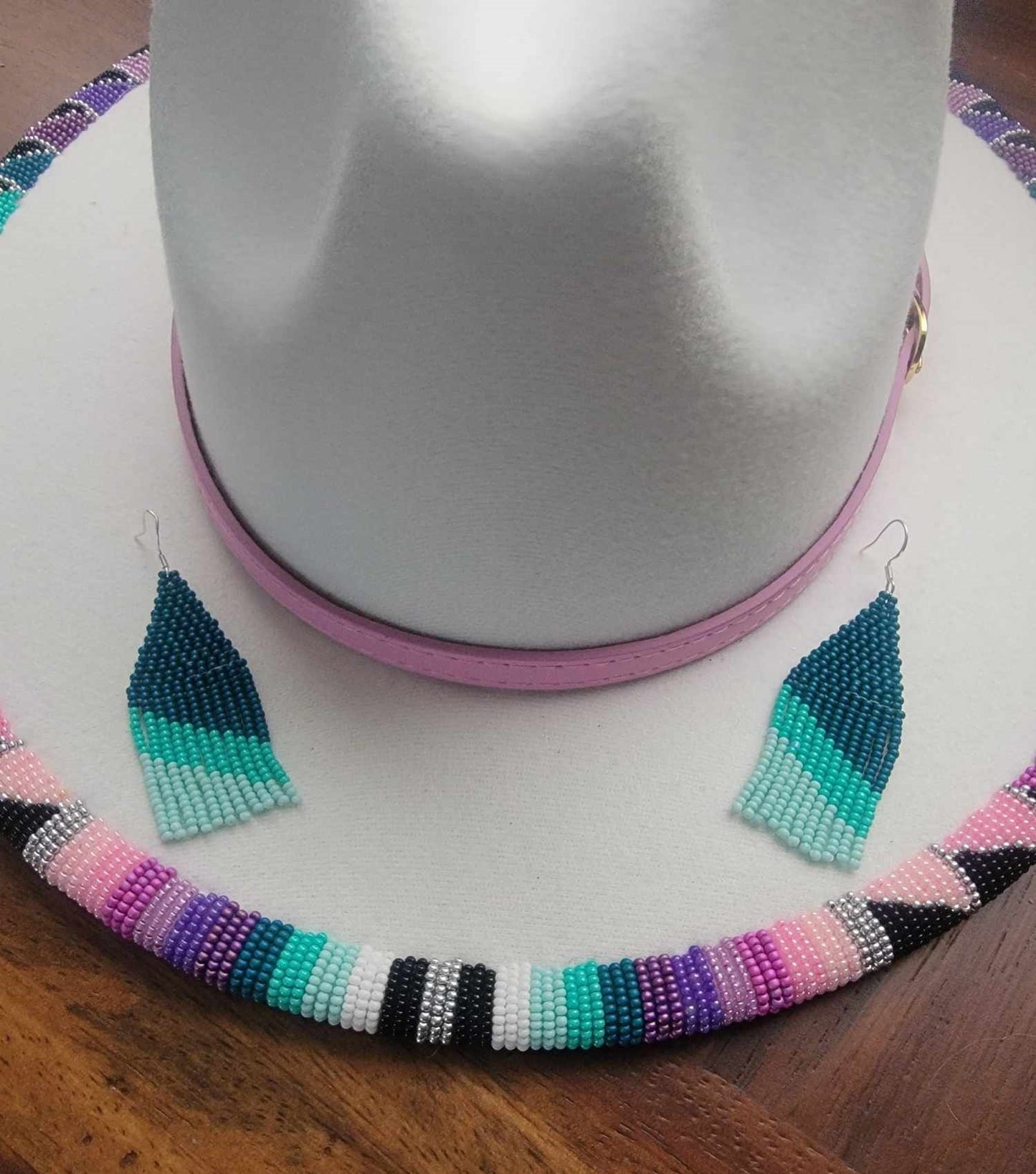 Beaded Brim Fedora