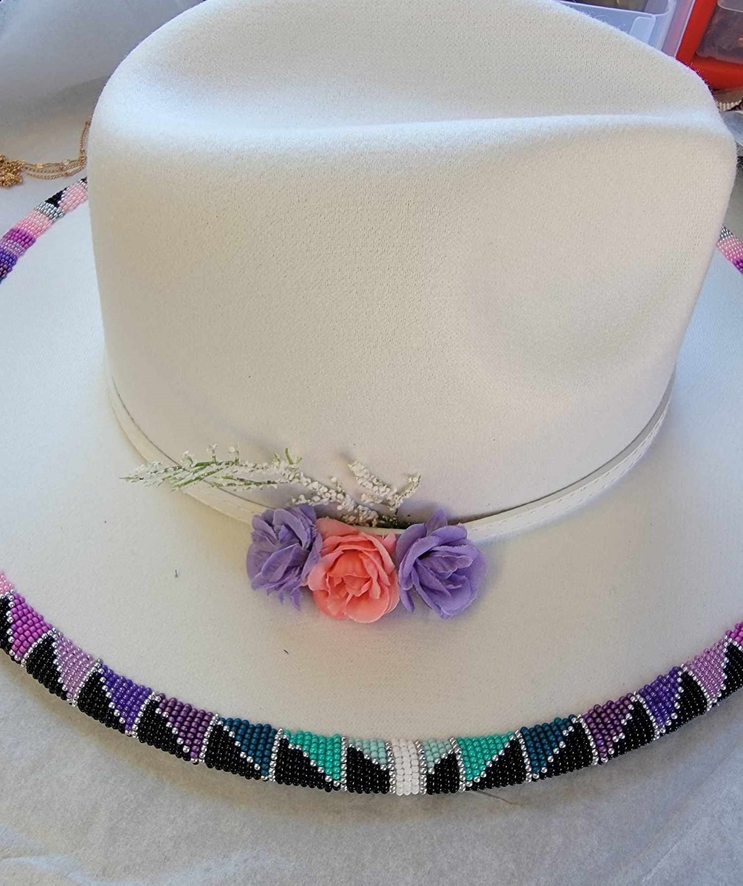 Beaded Brim Fedora