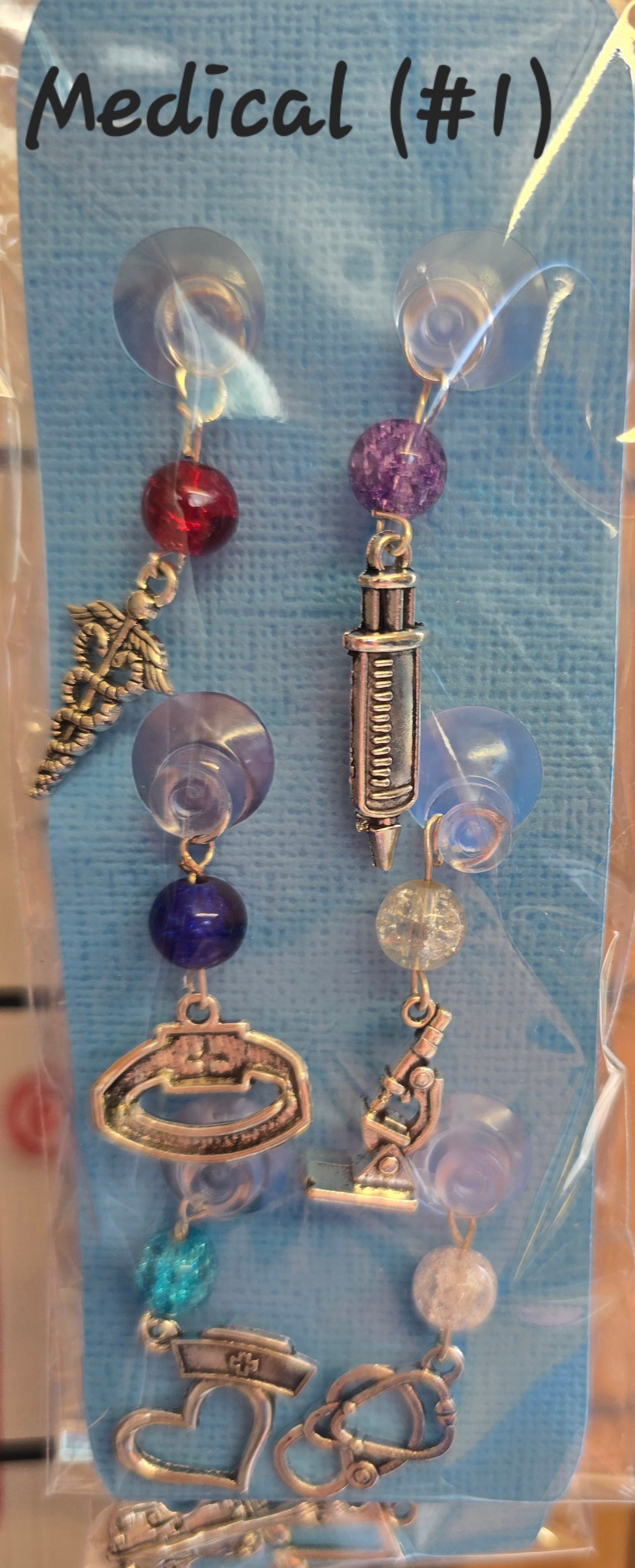 Suction Cup Glass Charms