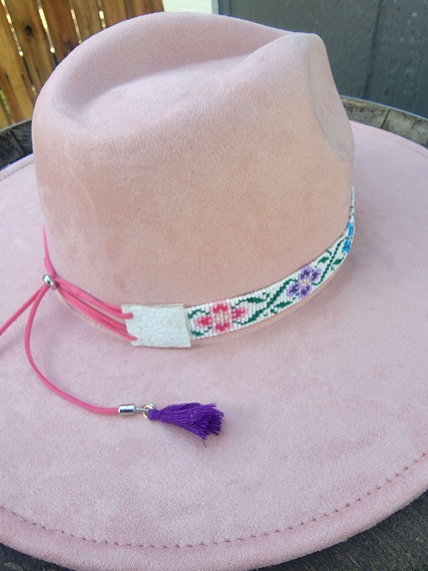 Hand Beaded Hat Band