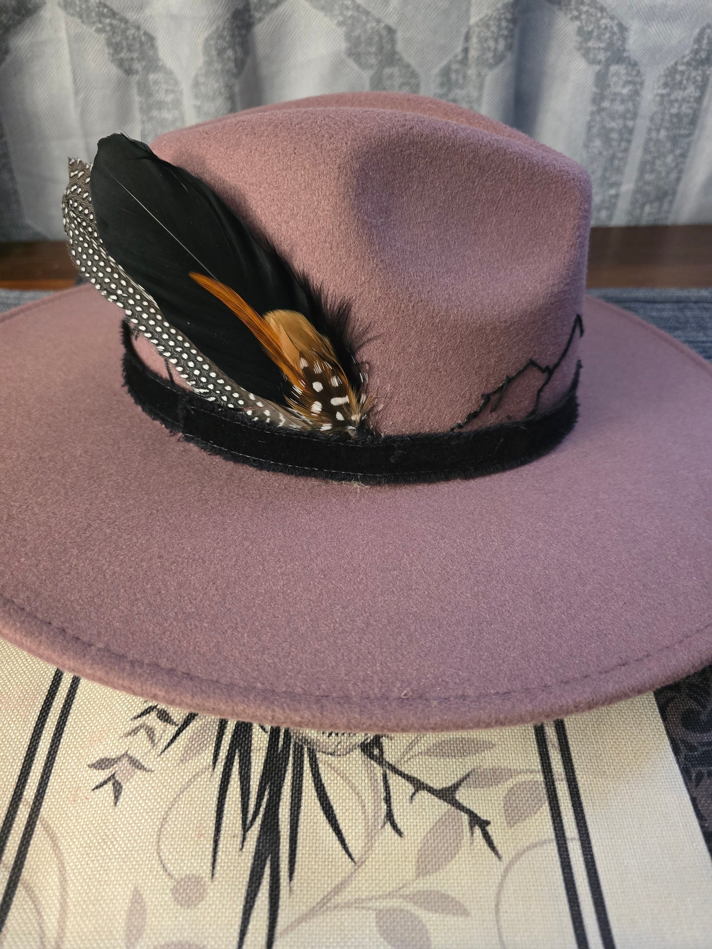 Mountain Spell Hand Embroidered Fedora