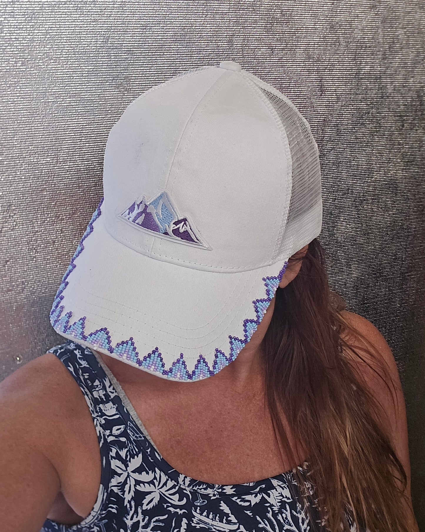Purple Haze Mountain Beaded Brim