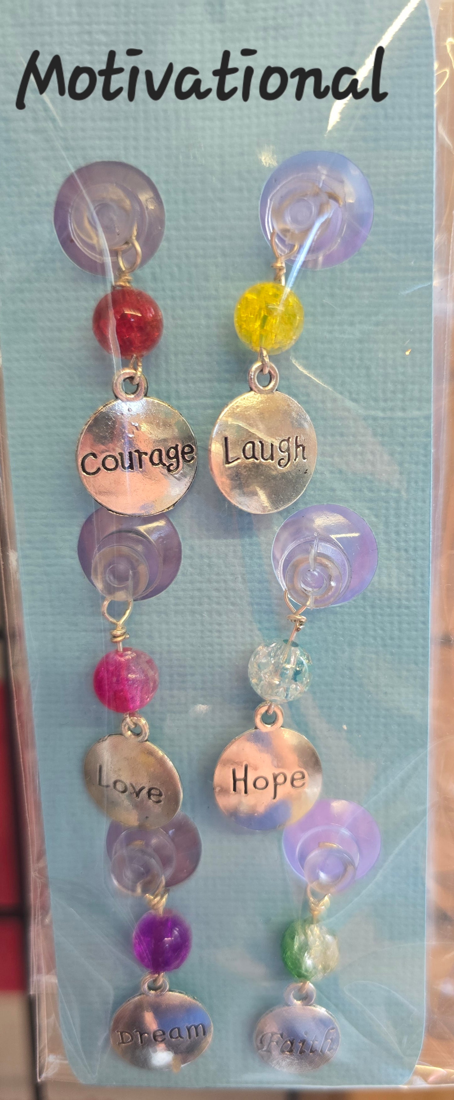 Suction Cup Glass Charms