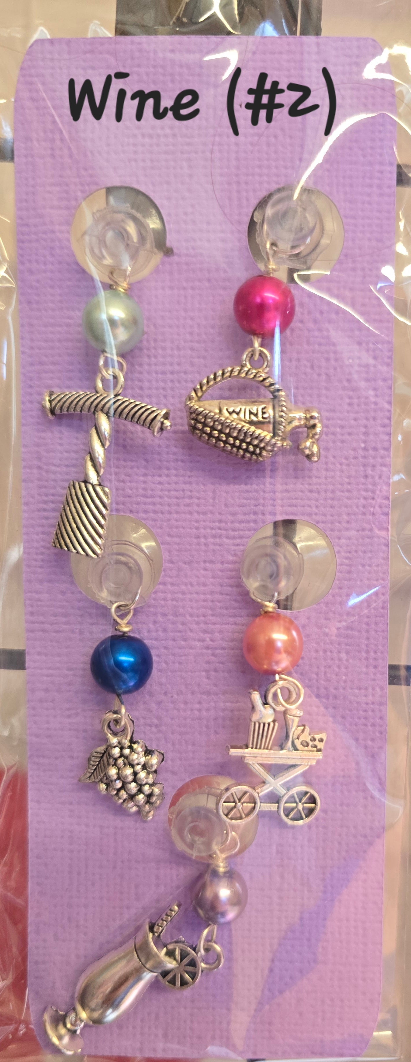Suction Cup Glass Charms