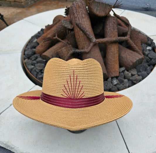 Scarlet Bloom Summer Hat