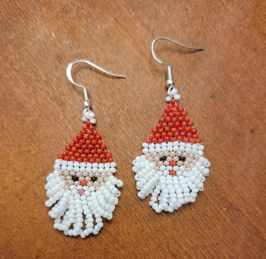 Santa Baby beaded earrings